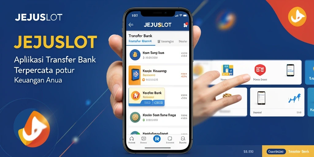 Tampilan antarmuka aplikasi Transfer Bank JEJUSLOT yang user-friendly.
