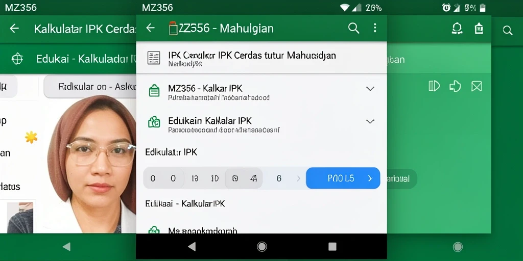 Tampilan antarmuka MZ356 yang sederhana dan efisien untuk kalkulasi IPK.