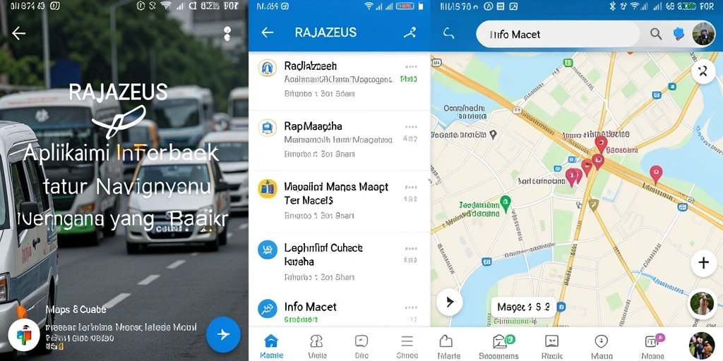 Tampilan antarmuka RAJAZEUS yang menampilkan data Info Macet.