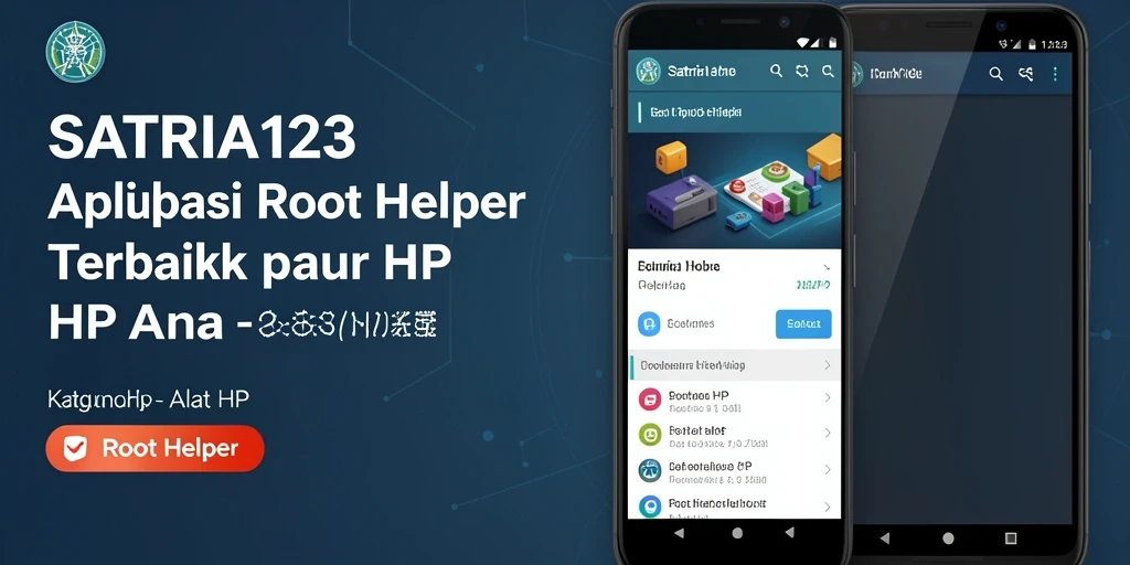 Screenshot antarmuka aplikasi Root Helper SATRIA123 yang user-friendly.
